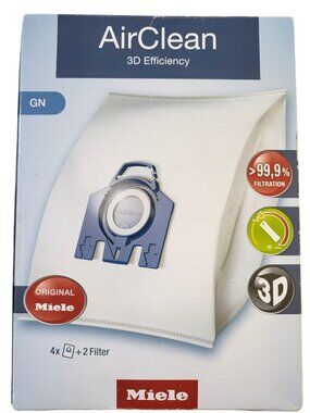 *NEW* Miele Genuine AirClean GN Vacuum Cleaner Bags 4 Bags and 2 Filters